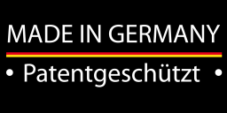 Made in Germany und patentgeschützt Siegel von WUROST